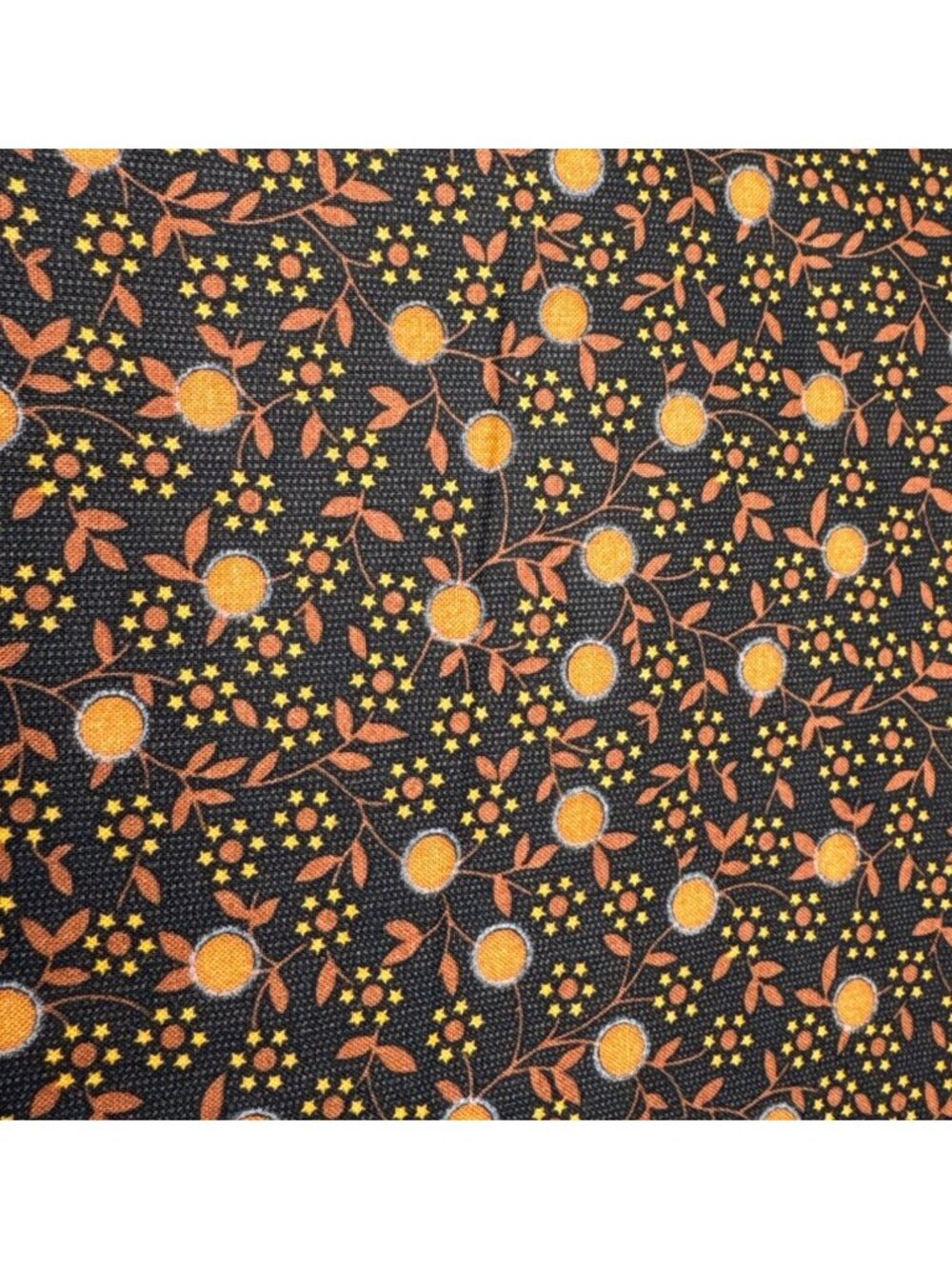 Moonshine Jan Mott Orange Floral Cotton Fabric 1/2 yard x 44"